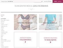 Tablet Screenshot of elegance-moda.cz